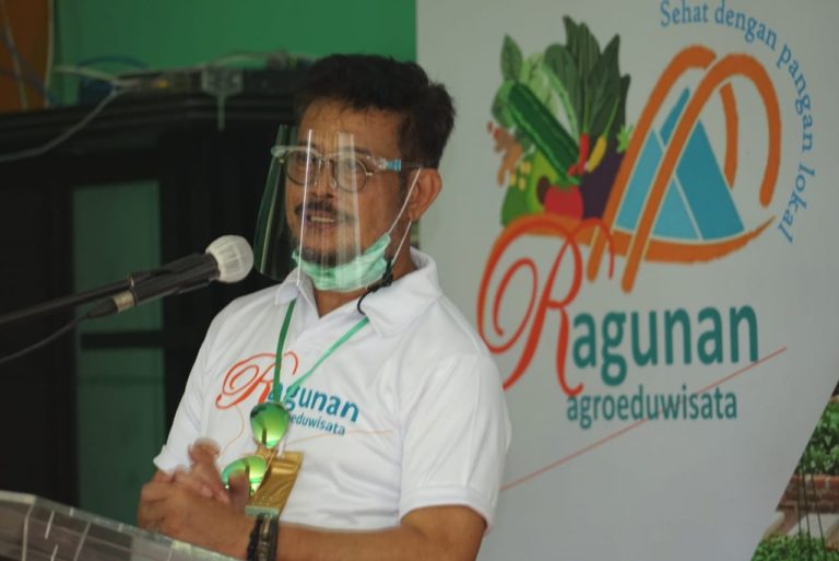 Mentan SYL di Acara Launching AEW Ragunan: Hadapi Pandemi, harus Kreatif dan Produktif