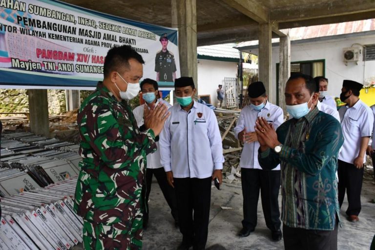 Kemenag Sultra ke Pangdam Hsn: Semoga Karunia Allah SWT Selalu Mendampingi