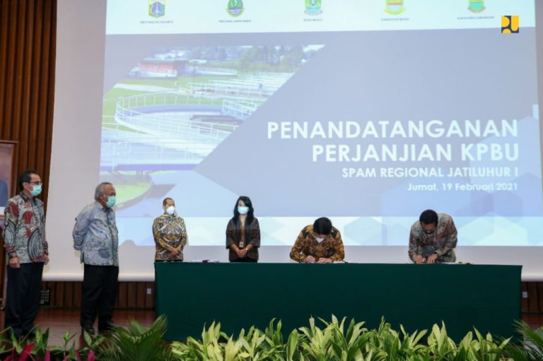 Kementerian PUPR tandatangani Perjanjian Kerjasama Proyek SPAM Regional Jatiluhur I