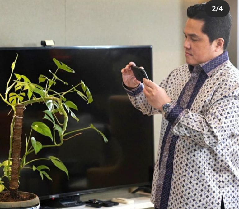 Wow, Ternyata Menteri BUMN Gemar Tanaman Hias