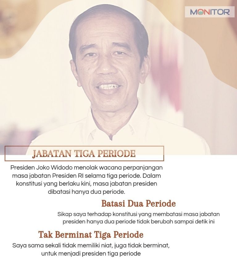 Jokowi Dukung Jabatan Dua Periode