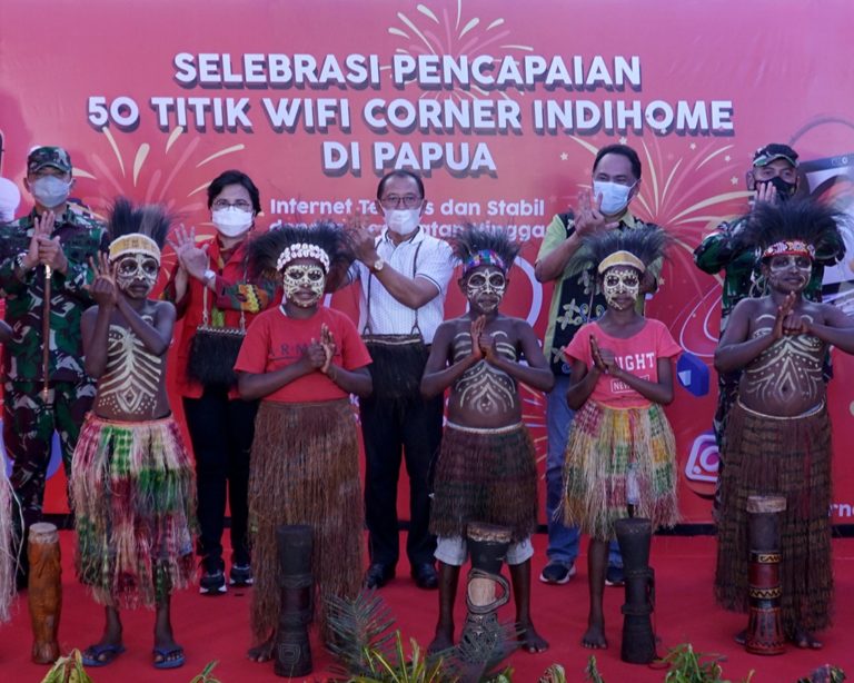 Selebrasi 50 Wifi.id Corner IndiHome di Papua, Telkom Siap Sambut PON XX