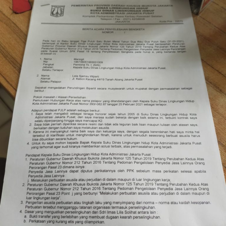Batal Dipecat, Pengawas Kebersihan Sudin LH Jakpus: Terimakasih Pak Anies