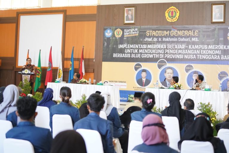 Kuliah Umum Universitas Mataram; Implementasi Merdeka Belajar Mendukung Pembangunan Ekonomi