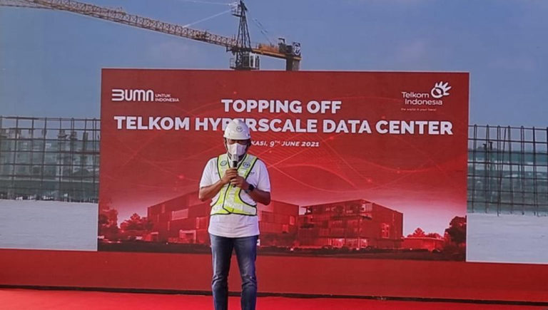 Topping-off Telkom HDC, Pusat Data Terbesar Bertaraf Internasional Segera Hadir di Indonesia