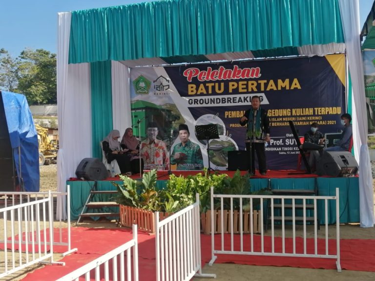 Peletakan Batu Pertama Gedung Terpadu IAIN Kerinci