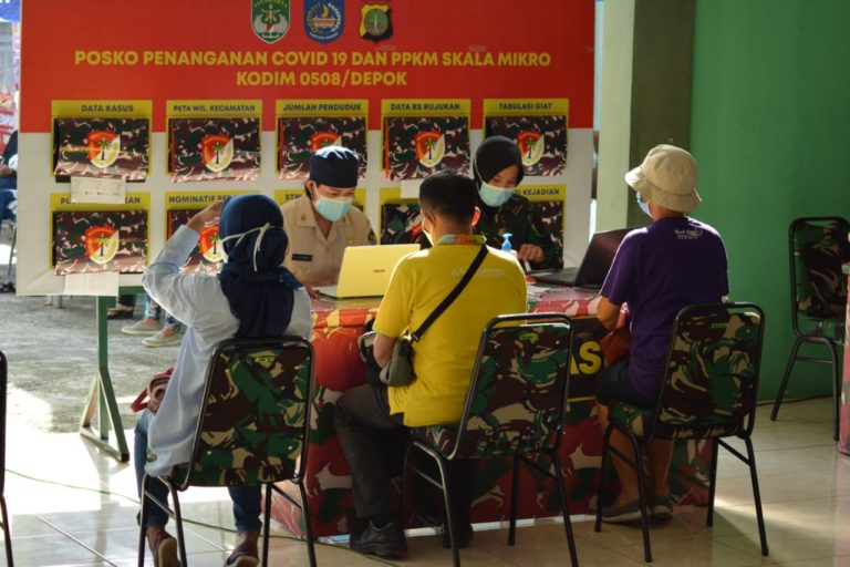 Asyik! Ikut Vaksinasi Covid-19 di Kodim Depok Cukup Bawa KTP
