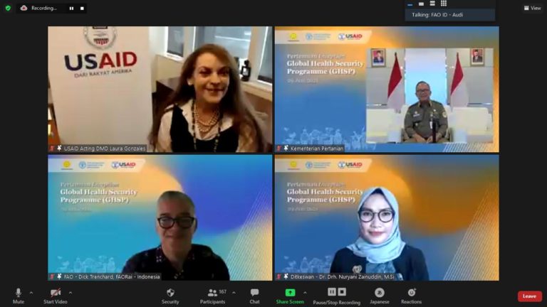 Bersama FAO dan USAID, Indonesia Luncurkan Program Ketahanan Kesehatan Global