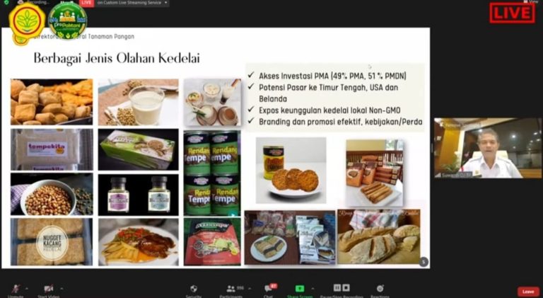 Gandeng Kowani, Kementan Ajak Manfaatkan Kedelai Lokal