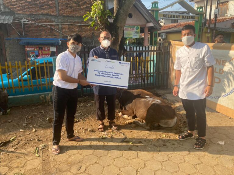 Jamkrindo Berbagi Hewan Kurban untuk Masyarakat di Berbagai Kota