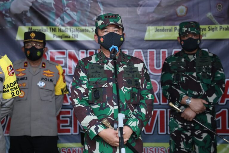 Panglima TNI: Isolasi Terpusat Sangat Membantu Pasien Covid-19 Disetiap Wilayah