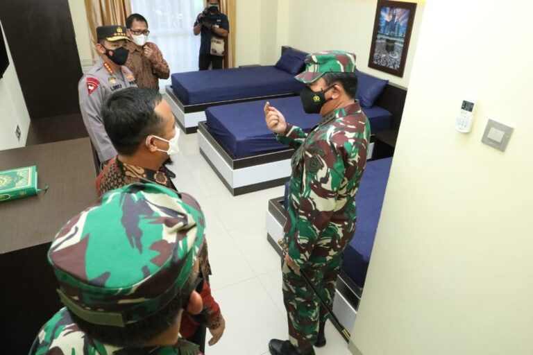 Panglima TNI Himbau Pasien OTG dan Gejala Ringan Covid Diisolasi Terpusat