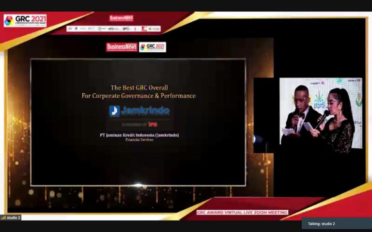 Jamkrindo Raih Apresiasi di Ajang GRC dan Perfomance Excellence Award 2021