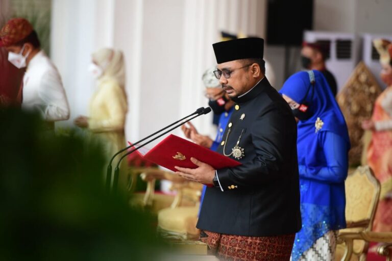 Upacara HUT ke-76 RI, Menag Doakan Keindahan Negeri Terjaga