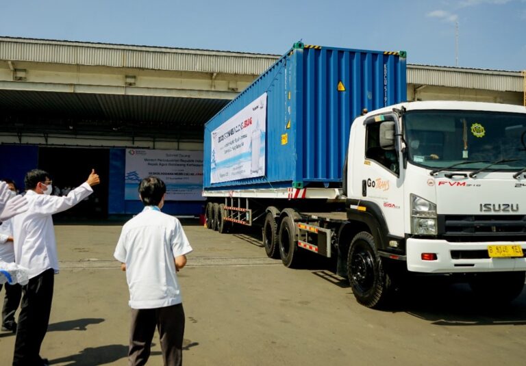 Perdana! Kemenperin Ekspor  Mesin Cuci PT Panasonic Manufacturing Indonesia ke Jepang