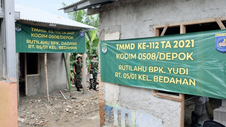 Berlokasi di Bedahan dan Pengasinan, TMMD 112 Depok Resmi Dimulai