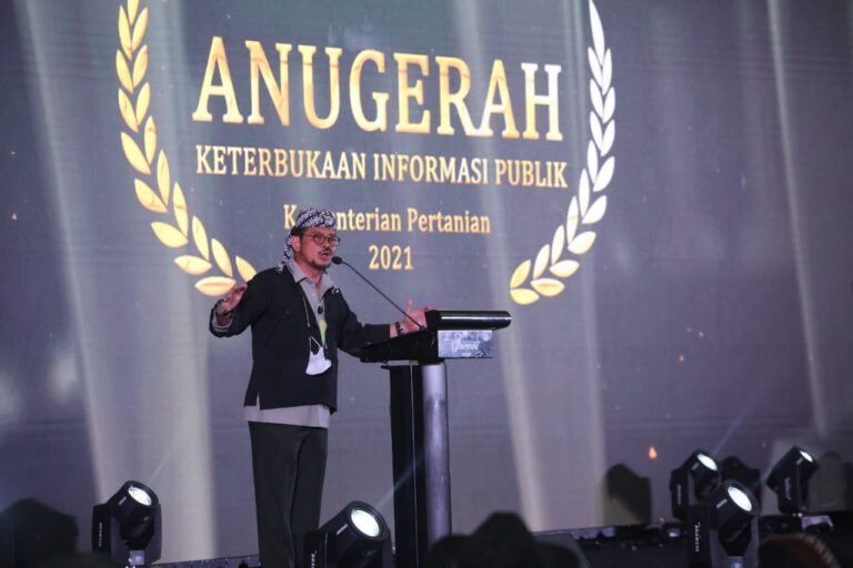 Mentan SYL Tekankan Pentingnya Data dan Informasi Publik