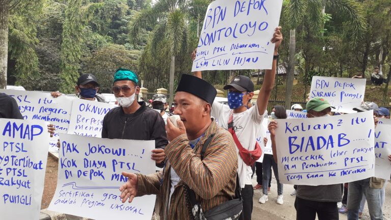 Demo BPN, Warga Depok Minta Uang Pungli PTSL Dikembalikan