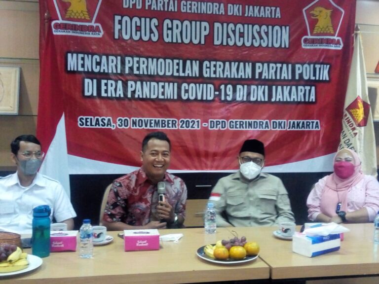 Panaskan Mesin Politik, Gerindra Jakarta Rutin Gelar FGD