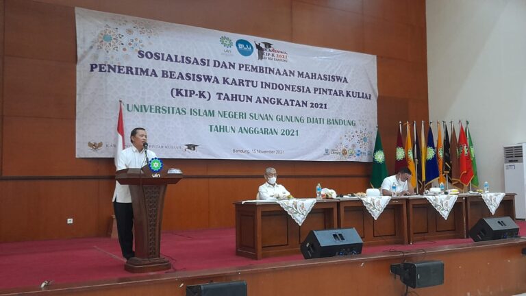 UIN Bandung Gelar Sosialisasi dan Pembinaan Mahasiswa Penerima Beasiswa KIP