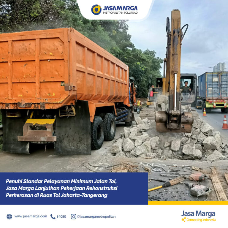 Jasa Marga Lanjut Rekonstruksi Perkerasan Tol Jakarta-Tangerang