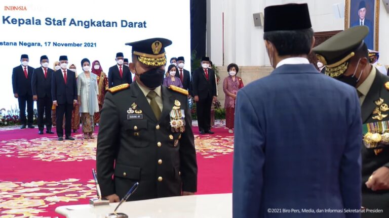 Dilantik Presiden, Dudung Abdurrachman Resmi Jabat KSAD