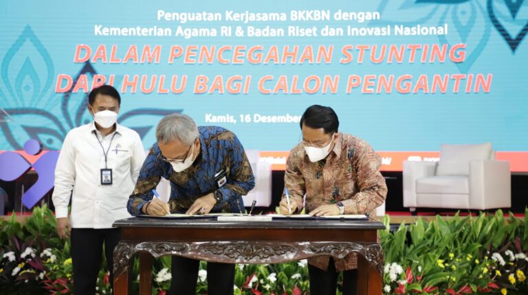 Kemenag, BKKBN, dan BRIN Perkuat Kerja Sama Cegah Stunting