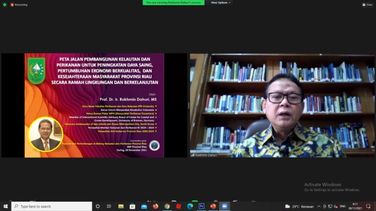 Optimalkan Potensi Kemaritiman, Prof Rokhmin dampingi Pemda Riau rumuskan Kebijakan Kesejahteraan Nelayan