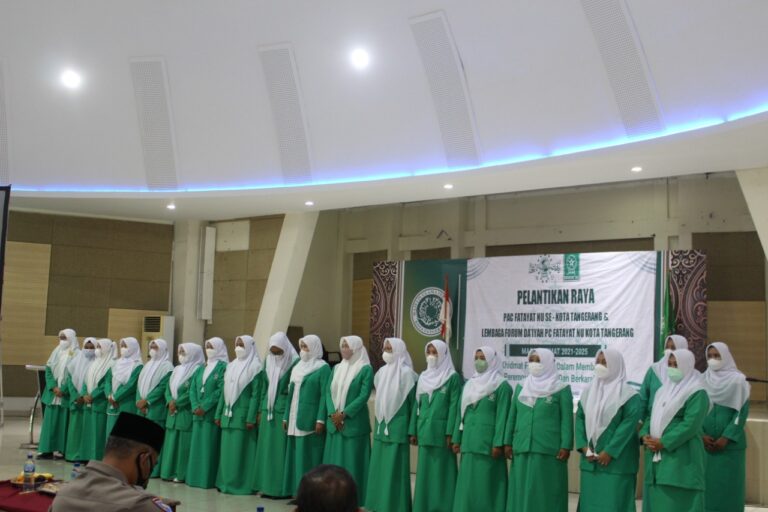 Pelantikan Raya PAC dan Forum Daiyah PC Fatayat NU Kota Tangerang Bawa Harapan Baru