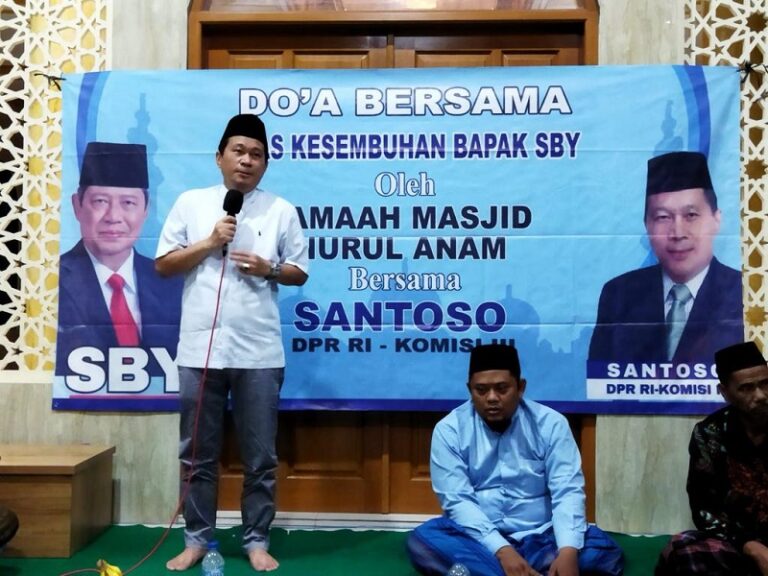 Santoso Gelar Syukuran Atas Kesembuhan SBY dan Kemenangan Demokrat