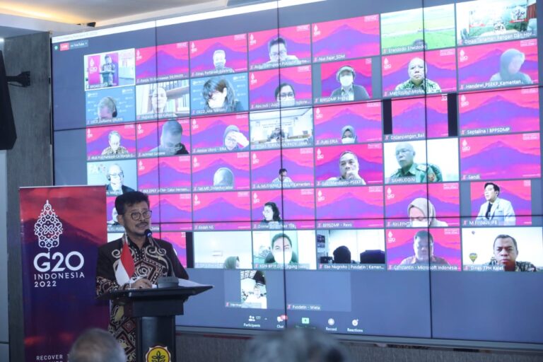 Mentan SYL Terima Estafet Kepemimpinan Kelompok Kerja Pertanian G20