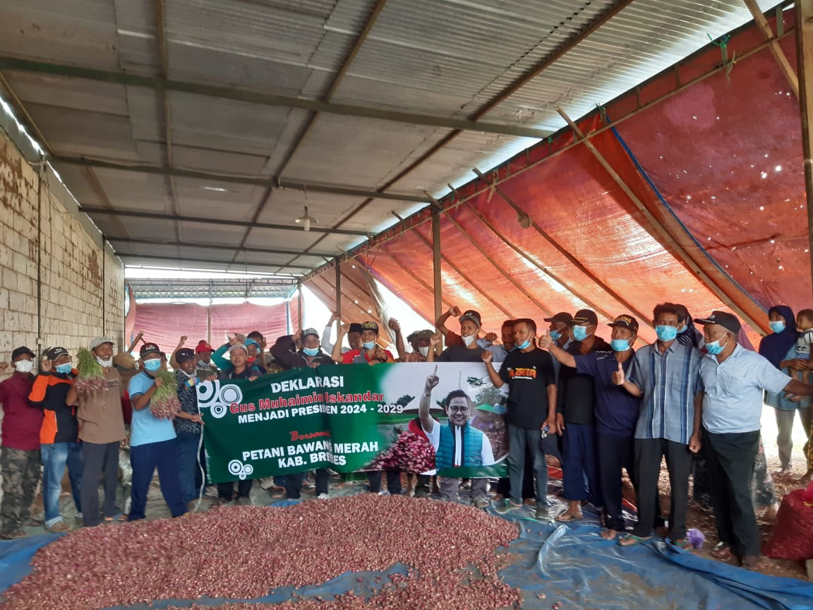 Giliran Petani Bawang Merah Brebes Deklarasi Dukung Gus Muhaimin Capres 2024