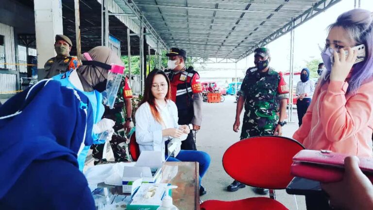 Selain Tes Antigen, Koramil Pancoran Mas Depok Juga Sosialisasi Prokes