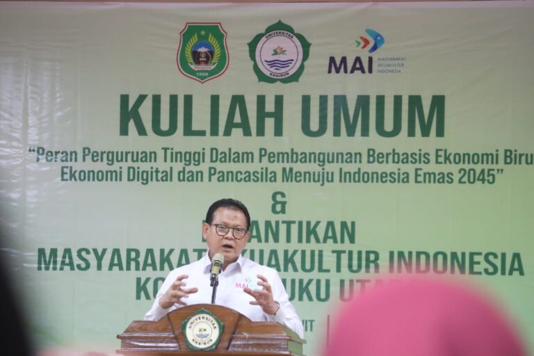Lantik Pengurus MAI Maluku Utara, Prof Rokhmin ingatkan Potensi Indonesia Rajai Akuakultur Dunia