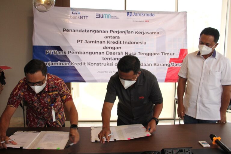 Jamkrindo Kerja Sama Penjaminan Konstruksi dan Pengadaan dengan Bank NTT