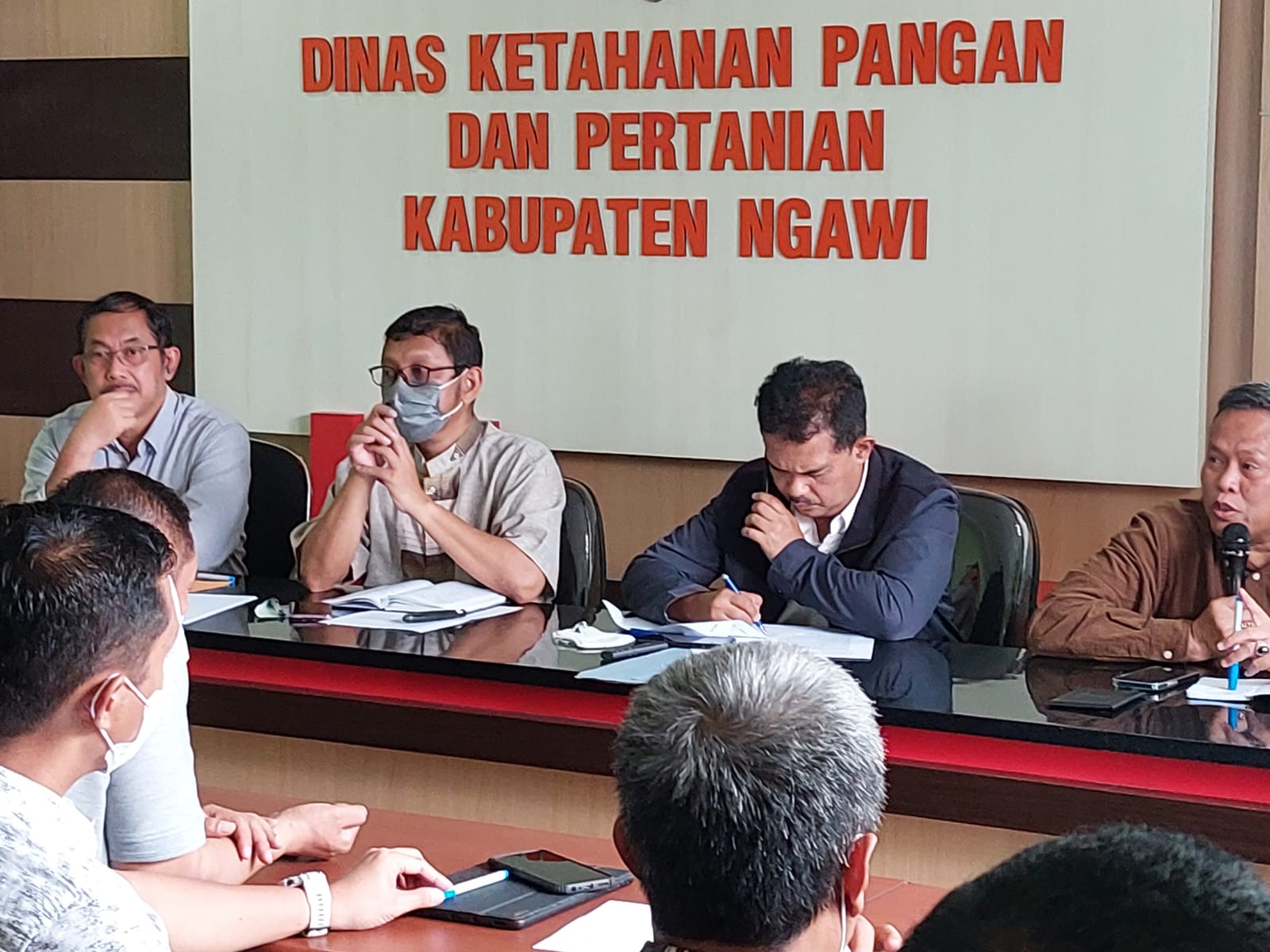 Tim Kementan Bersama Kostraling dan Bulog Kunjungi Ngawi Gerakkan Serap Gabah