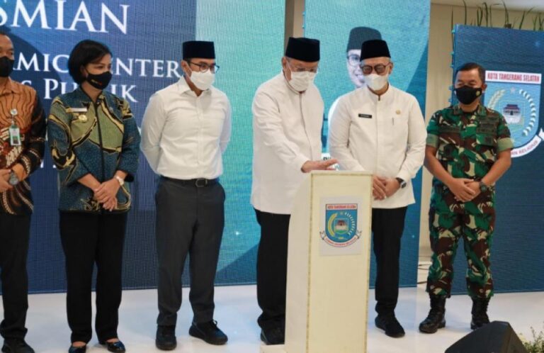Walikota Tangsel Resmikan Islamic Center dan Sejumlah Fasilitas Publik