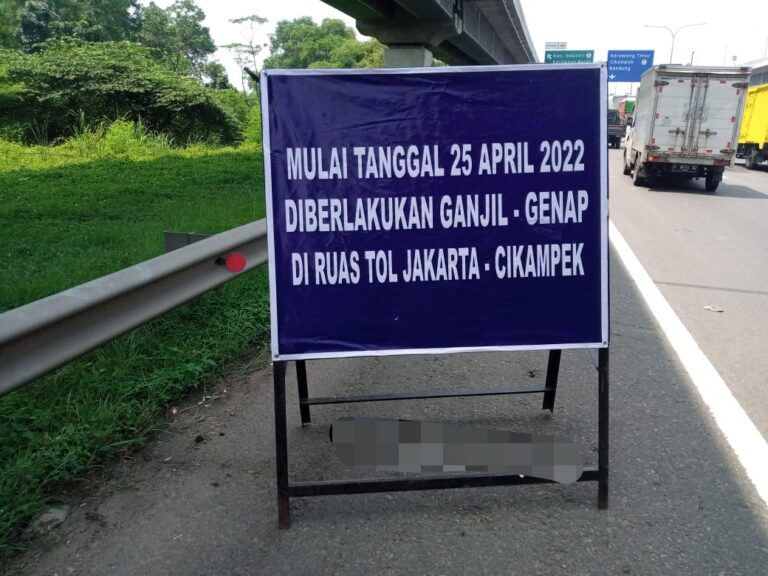 Jasa Marga Lakukan Uji Coba Ganjil-Genap di Jalan Tol Jakarta-Cikampek