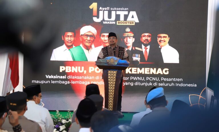 Luncurkan 1 Juta Vaksin Booster, Menag: Bukti Pemerintah Sayangi Warganya