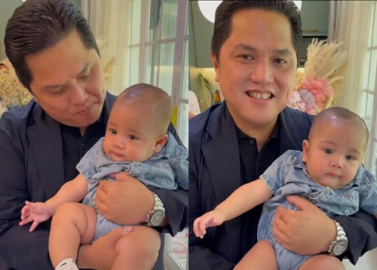 Gendong Putra Raffi Ahmad, Erick Doakan jadi Anak yang Bermanfaat
