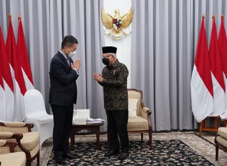 Ma’ruf Amin Ingin Tiongkok Perluas Pasar Ekspor di Indonesia