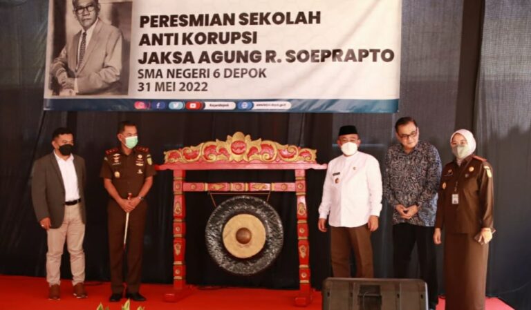 Kejati Jabar Resmikan Sekolah Antikorupsi di Depok