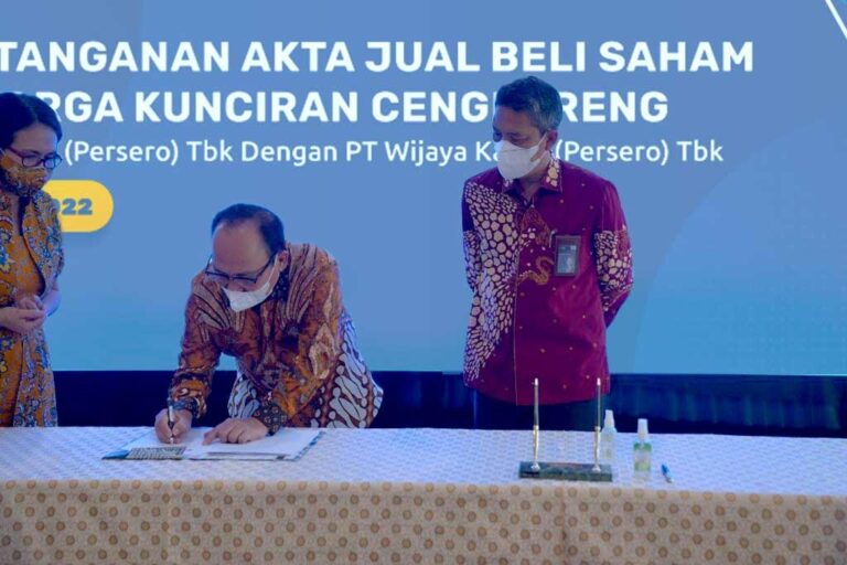 Jasa Marga-Wijaya Karya Tandatangani Akta Jual Beli Saham PT Jasamarga Kunciran Cengkareng