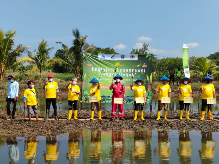 Pertamina Ambil Bagian dalam Penanaman 50 Ribu Mangrove dan Tebar 1.000 Bibit Kepiting di Sungai Donan Cilacap
