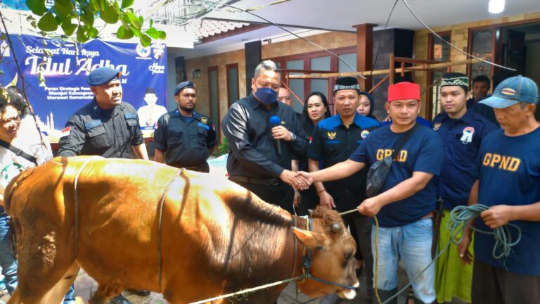 Garda Pemuda NasDem Sembelih Hewan Kurban Serentak di 34 Provinsi