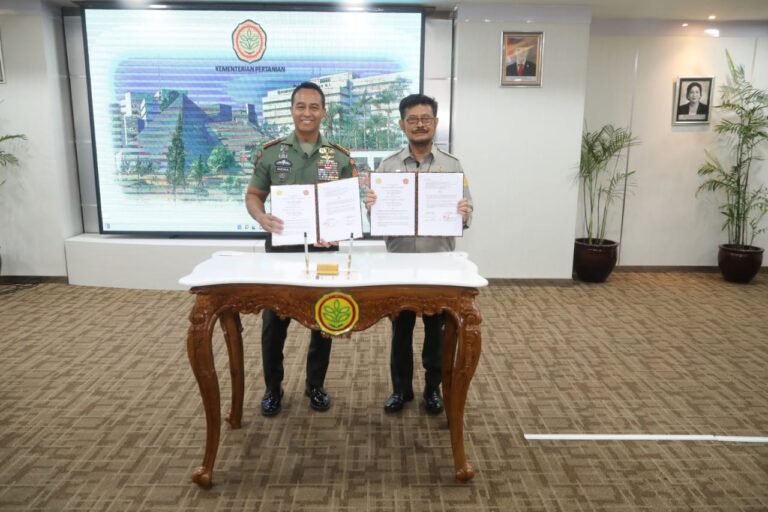 Panglima TNI Apresiasi Kinerja Kementan Dalam Meningkatkan Produksi Pangan Nasional