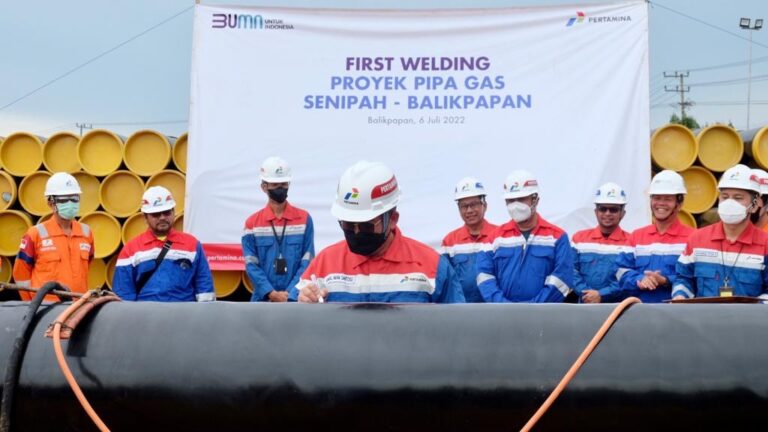 Jamin Supply ke Kilang Pertamina Balikpapan, Proyek Pipa Gas Senipah-Balikpapan Dimulai