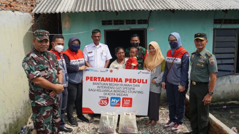 Pertamina Jalankan Program ‘Bapak Asuh Anak Stunting’ di Medan dan Deli Serdang
