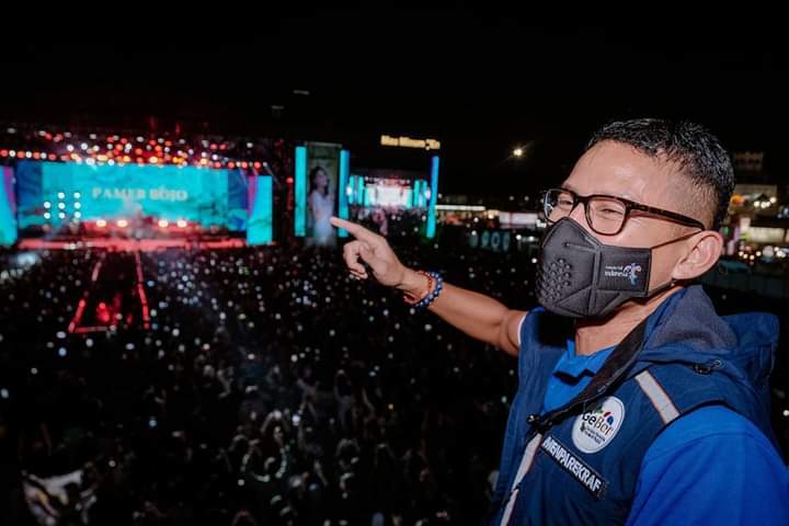 Kunjungi Jakarta Fair 2022, Sandiaga Sebut Ekonomi Bangkit