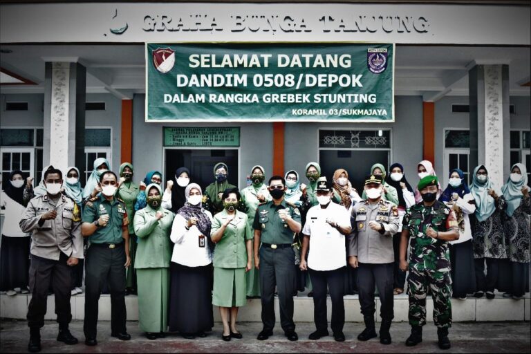 Atasi Masalah Gizi Anak, Kodim Depok Gelar Gerebek Stunting